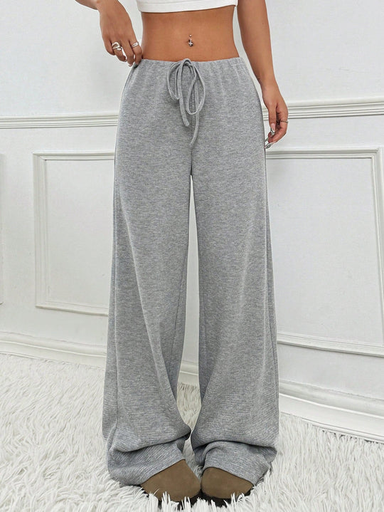 Damen luftige Komfort-Hose mit elastischem Bund und Taschen
