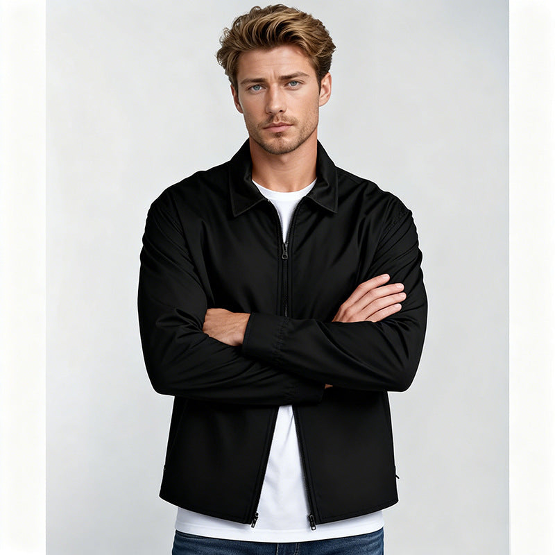 Herren Overshirt im Workwear-Stil mit durchgehendem Reißverschluss und aufgesetzten Brusttaschen Nord Taschen