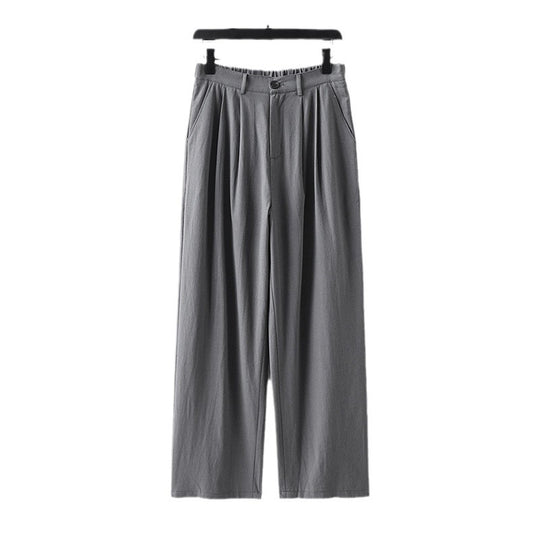 Damen Weite Bundfalten-Hose mit hoher Taille Nord Taschen