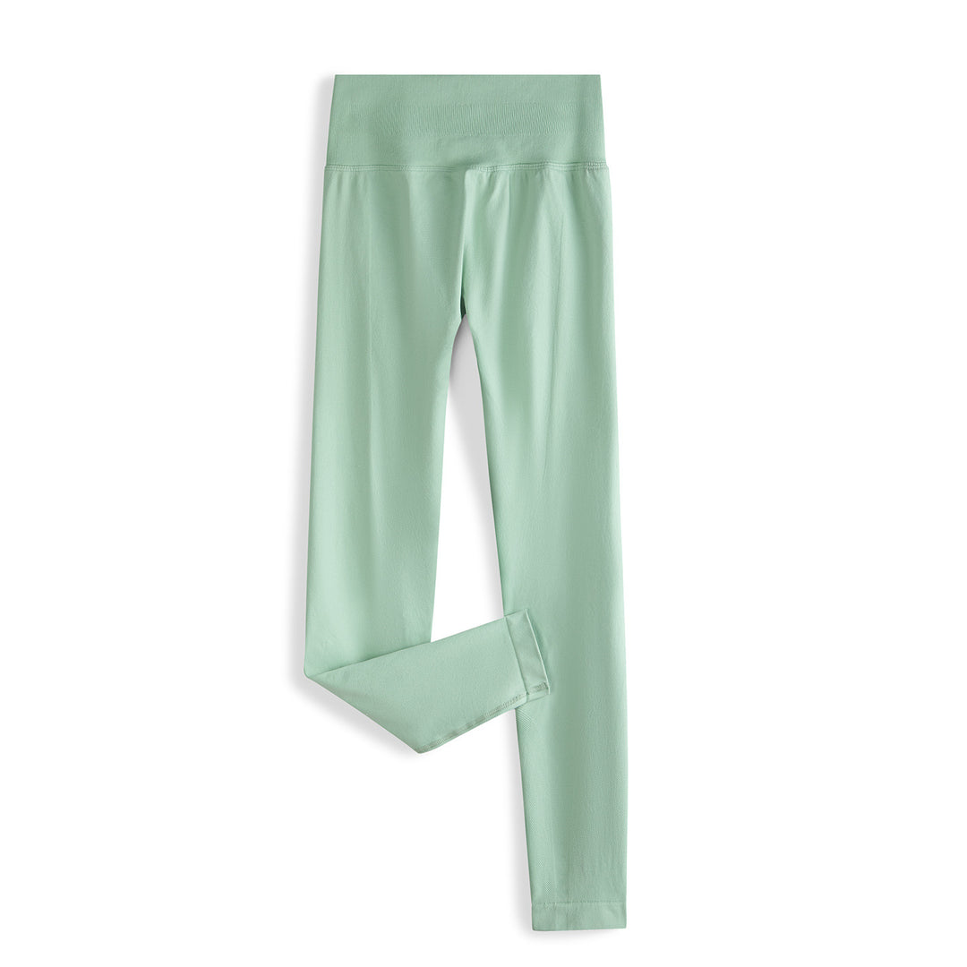 Damen Nahtlose High-Waist Leggings mit breitem Komfortbund Nord Taschen