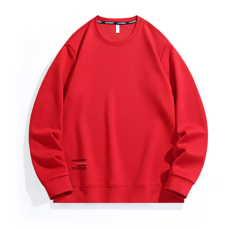 Herren Weit geschnittenes Rundhals-Sweatshirt aus French-Terry mit Saum-Print Nord Taschen