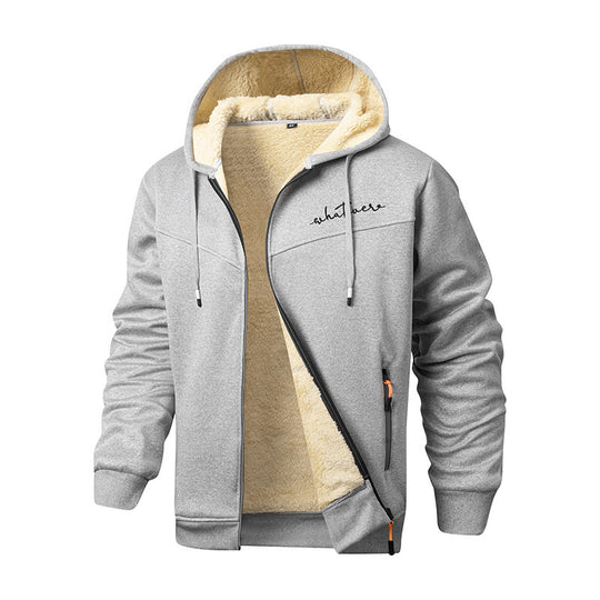 Herren Sportliche Fleecejacke mit hohem Kragen Nord Taschen