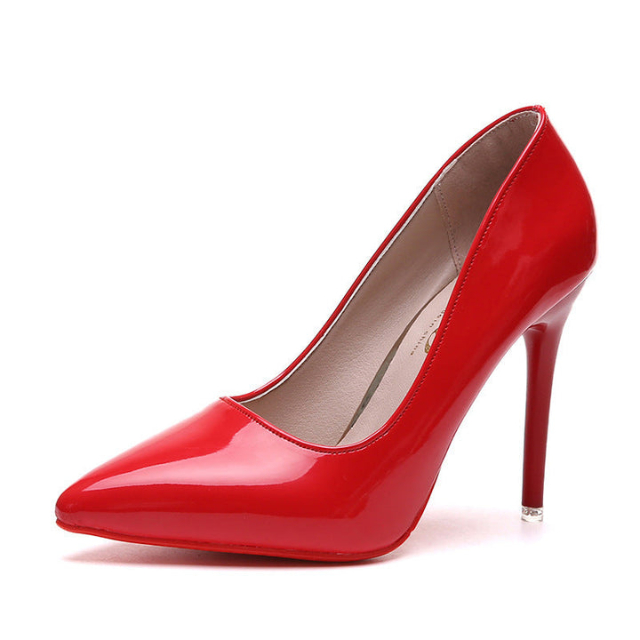 Damen Elegante Stiletto-Pumps mit hochglänzender Oberfläche