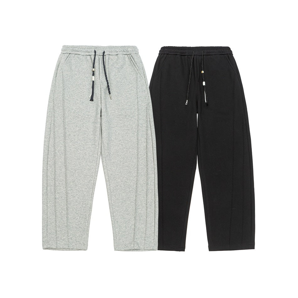 Damen Weite High‑Waist Jogginghose mit Ziernähten und Kordelzug Nord Taschen