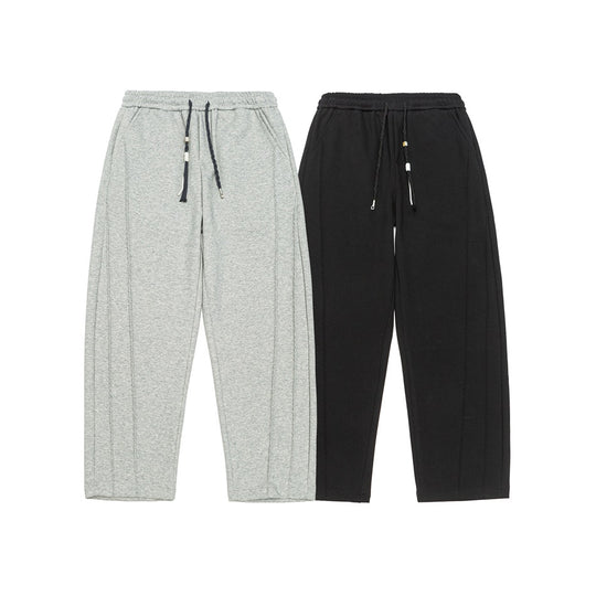 Damen Weite High‑Waist Jogginghose mit Ziernähten und Kordelzug Nord Taschen