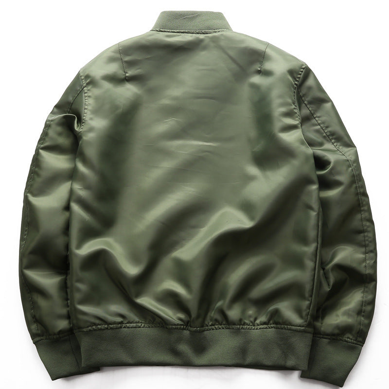 Herren  klassische Bomberjacke aus wasserabweisendem Nylon mit gerippten Bündchen und Ärmeltasche Nord Taschen