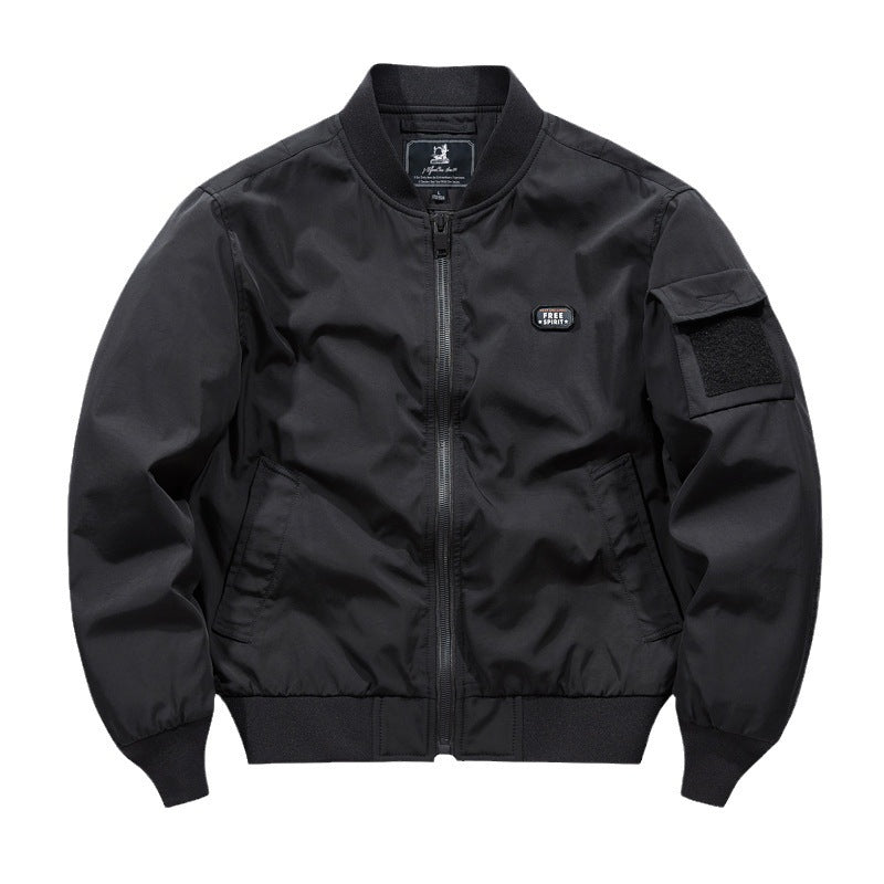 Herren leicht wattierte Bomberjacke im Utility-Look mit Ärmeltasche Nord Taschen