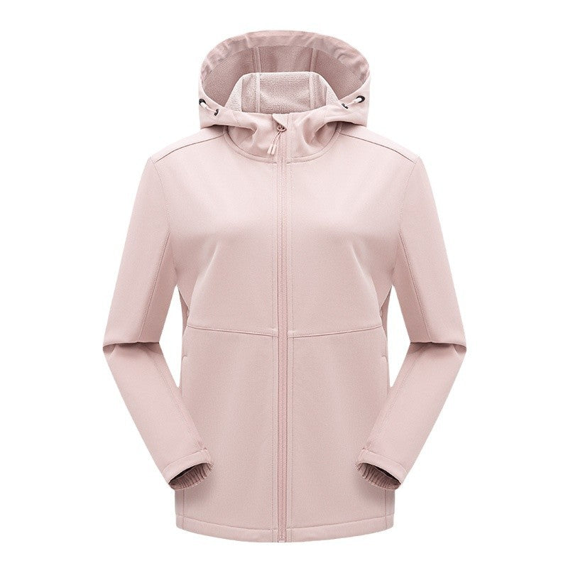 Herren technische Softshelljacke mit fleecegefütterter Kapuze und elastischem Stretchschnitt Nord Taschen