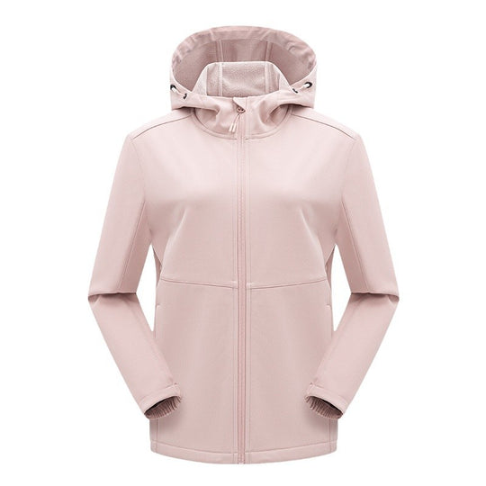 Herren technische Softshelljacke mit fleecegefütterter Kapuze und elastischem Stretchschnitt Nord Taschen