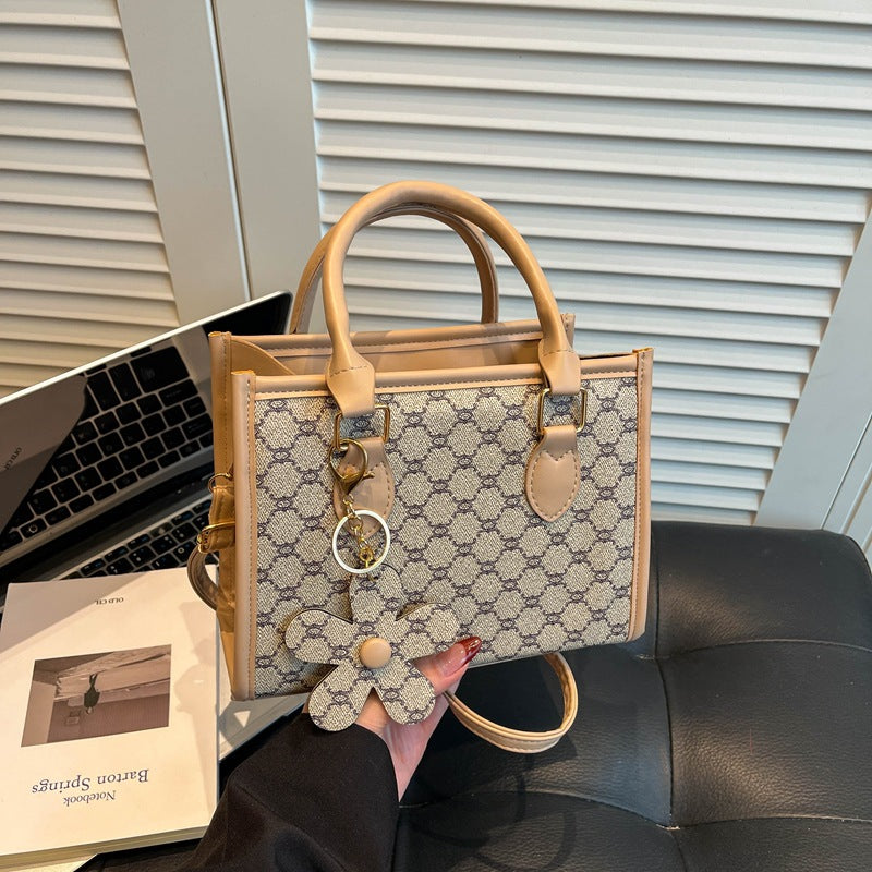 Damen elegante Handtasche im modischen Blumenmuster Nord Taschen