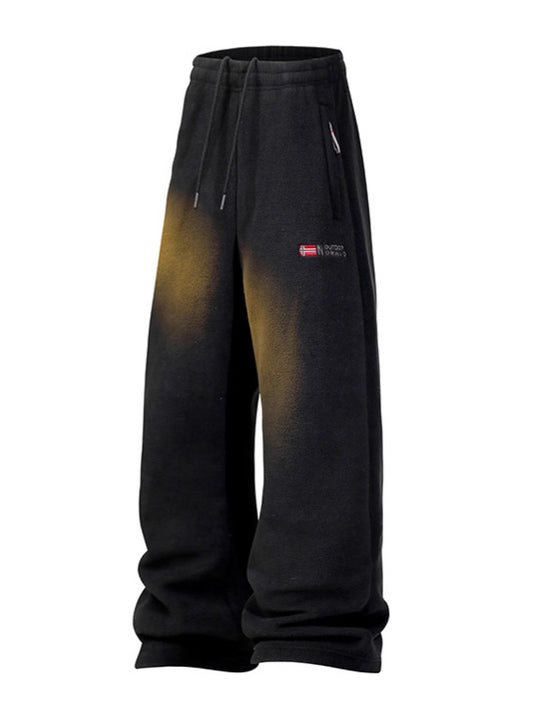 Damen Fleece-Hose mit elastischem Bund, Reißverschlusstaschen und Thermo-Innenfutter Nord Taschen