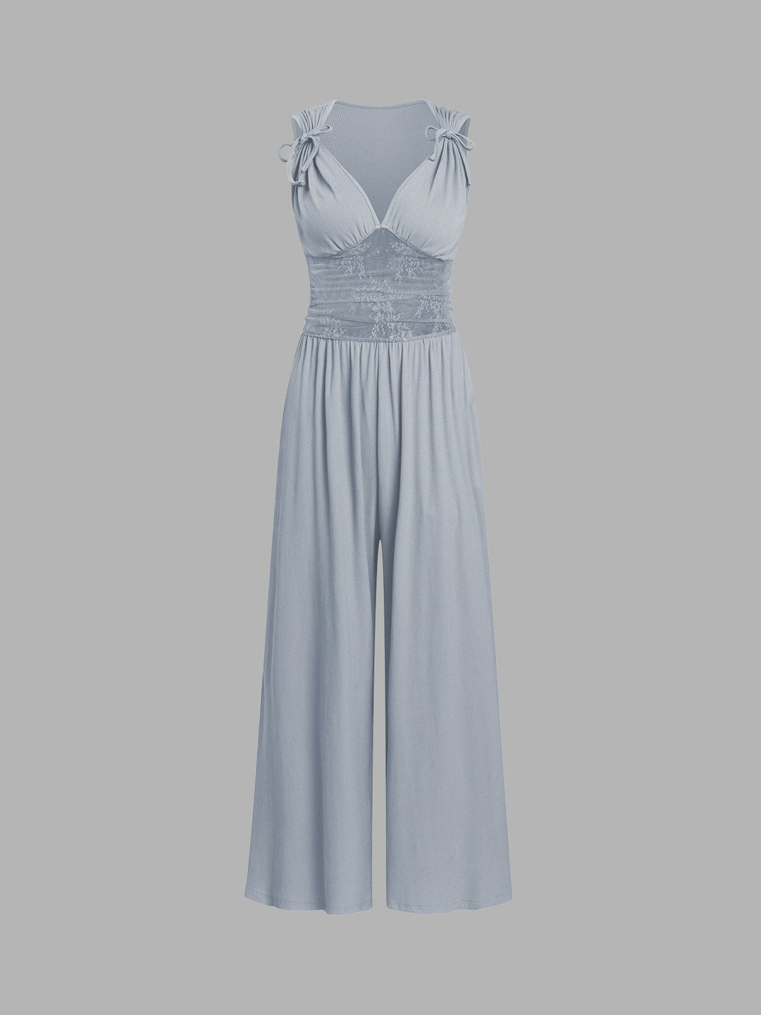 Damen eleganter Jumpsuit mit verstellbaren Trägern und weiten Beinen Nord Taschen