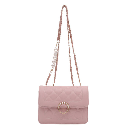 Damen elegante Handtasche mit strukturiertem Design und femininen Perlenakzenten Nord Taschen