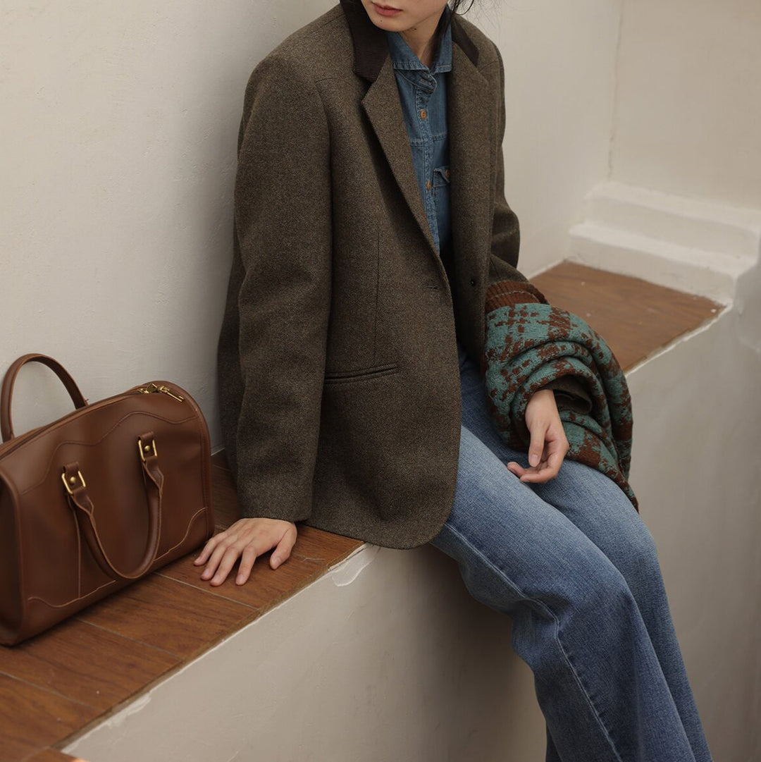 Damen Elegante und lässige Blazerjacke Nord Taschen