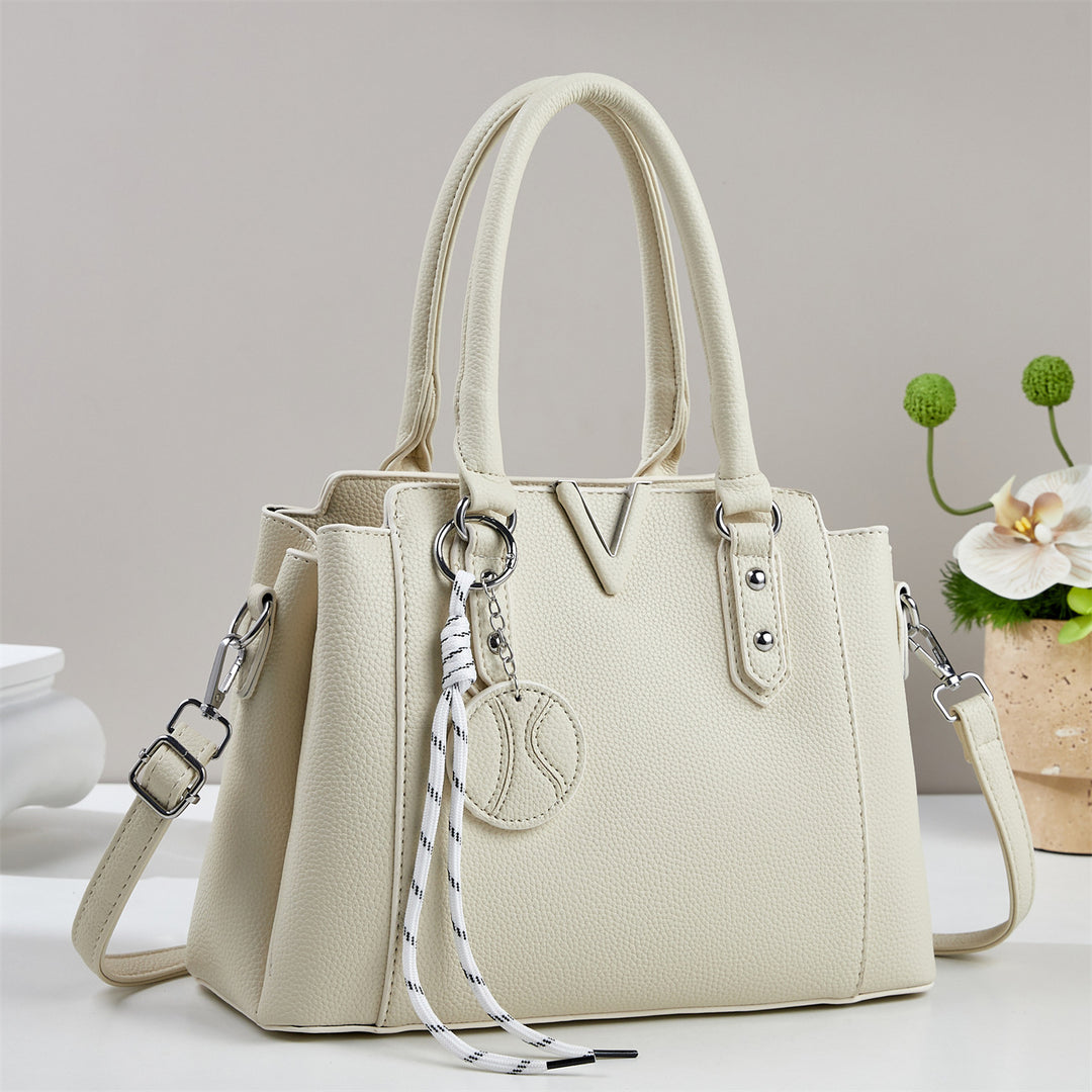 Damen elegante Henkeltasche mit abnehmbarem Schulterriemen Nord Taschen