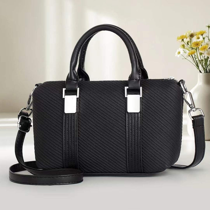 Damen Handtasche mit strukturiertem Obermaterial und abnehmbaren Schulterriemen Nord Taschen