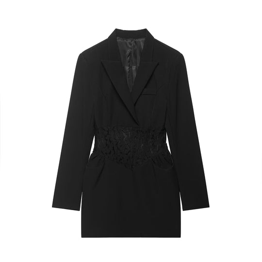 Damen Tailliertes Blazerkleid mit eingearbeiteter Spitzen‑Korsage Nord Taschen