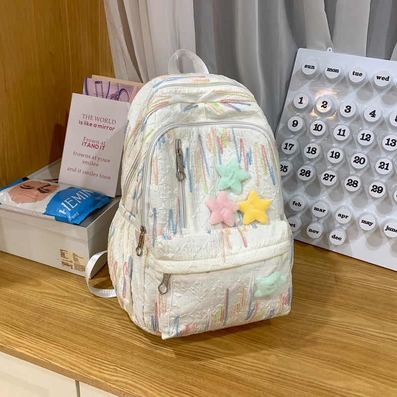 Damen-Rucksack mit buntem Stickdesign und praktischen Fächern Nord Taschen