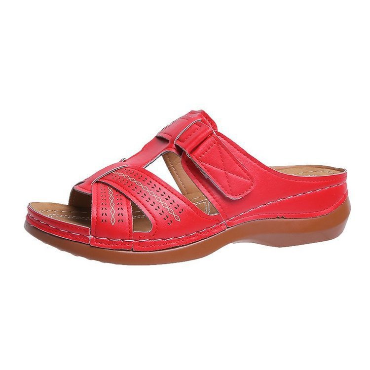 Damen Komfortable Sandalen mit verstellbaren Riemen und anatomischer Fußbett