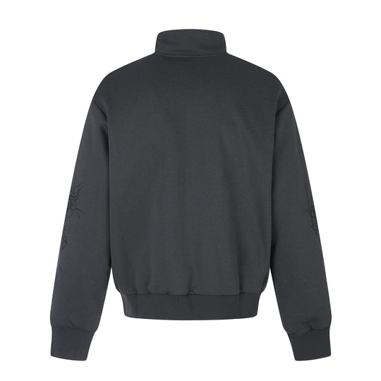 Damen Oversize-Sweatjacke mit Stehkragen und Leoparden-Print Nord Taschen