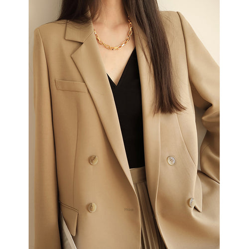 Damen Elegante Oversized Blazerjacke Nord Taschen