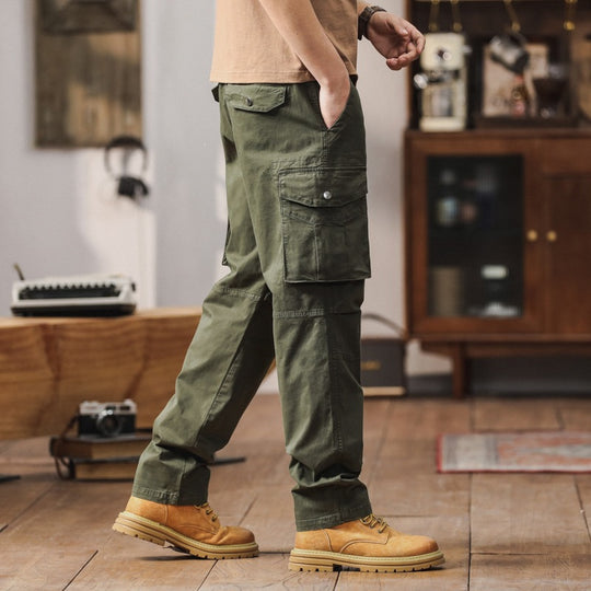 Herren Robuste Relaxed-Fit Cargohose mit verstärkten Knien und Mehrfach-Taschen Nord Taschen