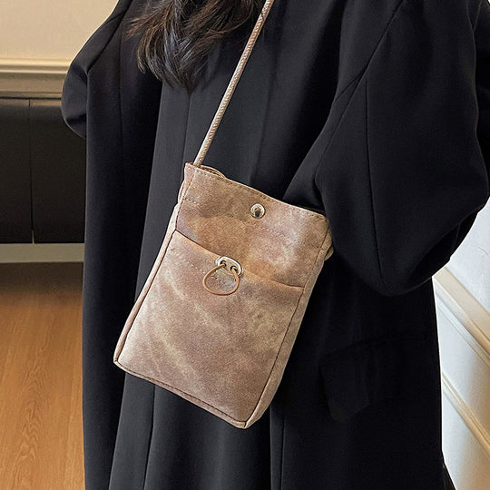 Damen Umhängetasche mit vielseitigem Kordelzug und praktischen Fächern Nord Taschen