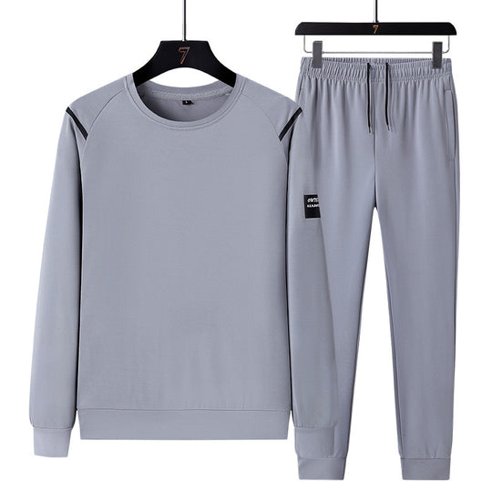 Herren Sportlicher Trainingsanzug-Set mit Reißverschlussjacke, Rundhalsausschnitt-Sweatshirt und Slim-Fit Jogginghose Nord Taschen