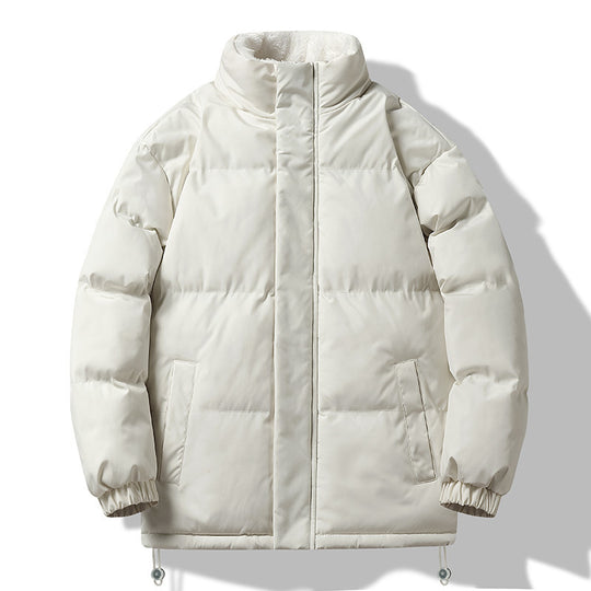 Herren weit geschnittene wattierte Steppjacke mit hochschließendem Kragen und Sherpa-Innenkragen Nord Taschen