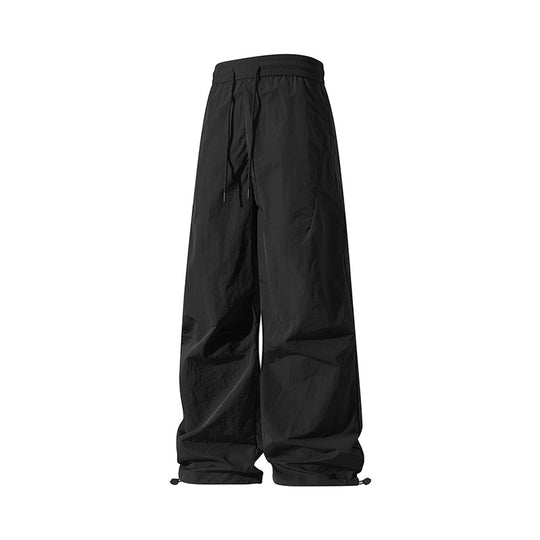 Unisex Weite technische Nylon-Hose mit Kordelzug und verstellbarem Saum Nord Taschen