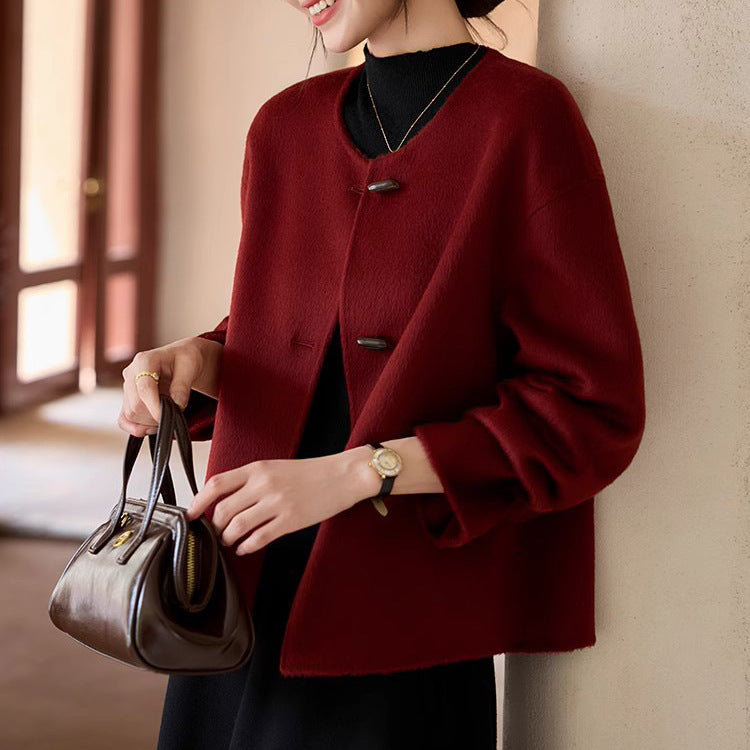 Damen Modische und elegante Strickjacke Nord Taschen