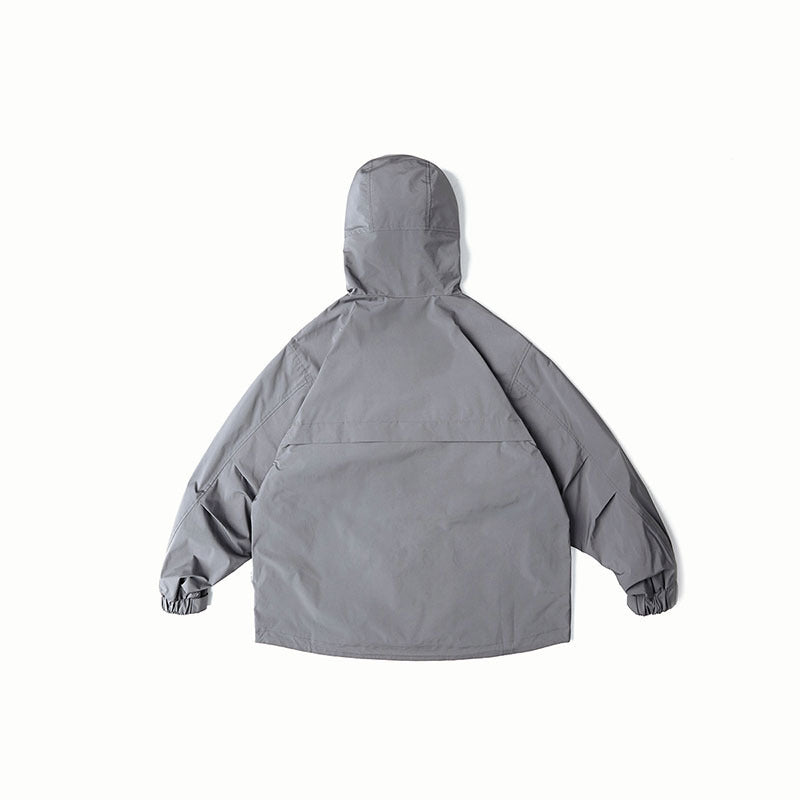 Unisex Wasserabweisende Oversize-Parka-Jacke mit Kapuze und Multifunktions-Taschen Nord Taschen