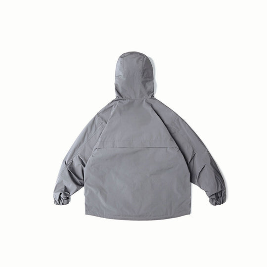 Unisex Wasserabweisende Oversize-Parka-Jacke mit Kapuze und Multifunktions-Taschen Nord Taschen