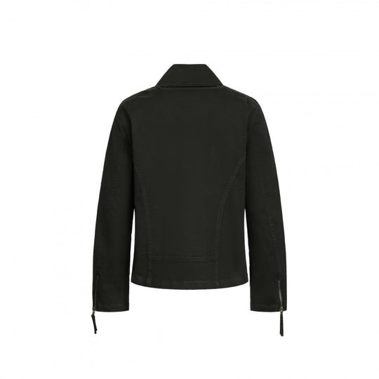 Herren Asymmetrische Bikerjacke mit diagonalem Metallreißverschluss Nord Taschen