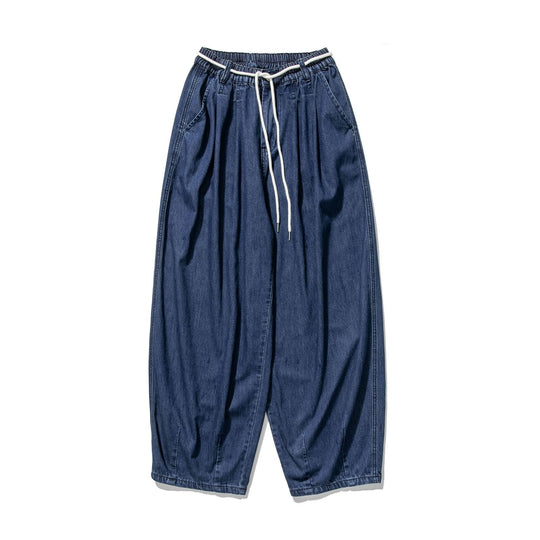 Herren Extraweite Baggy-Hose mit Tunnelzugbund und umgeschlagenem Saum Nord Taschen