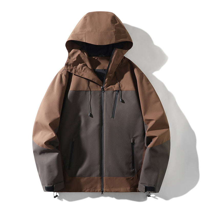 Damen technische Allwetterjacke mit vielseitigem Kapuzendesign und verstellbaren Belüftungsöffnungen