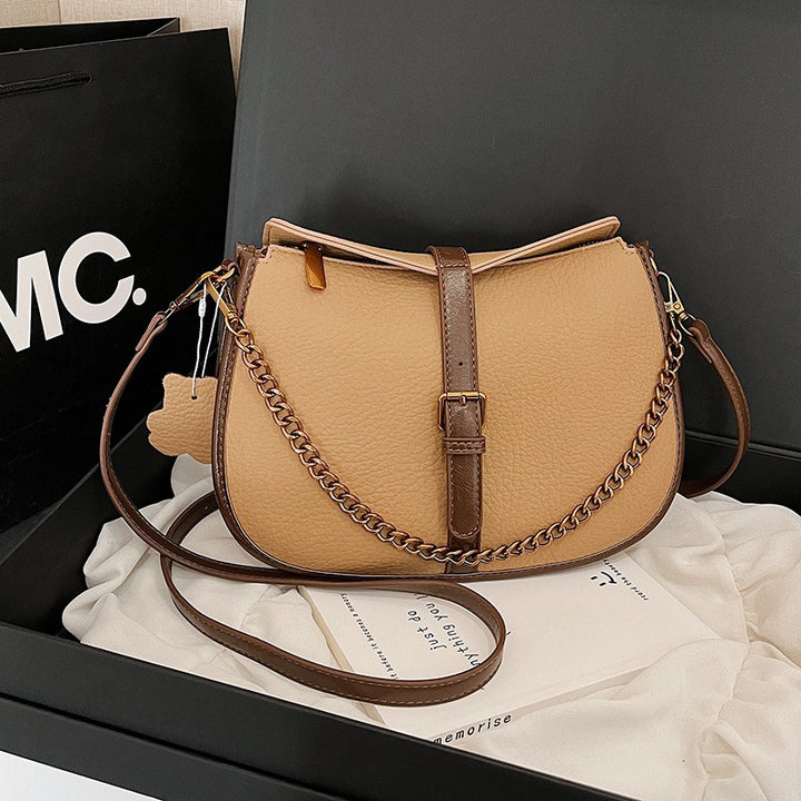 Damen elegante Umhängetasche mit goldener Kette Nord Taschen