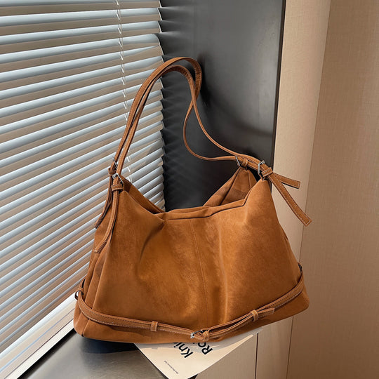 Damen Hobo-Tasche aus weichem Kunstleder mit verstellbarem Schulterriemen Nord Taschen
