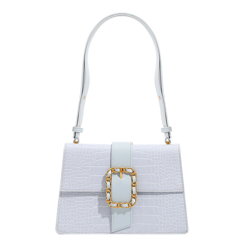 Damen Handtasche mit elegante Kroko-Optik und luxuriösem Kettenverschluss Nord Taschen