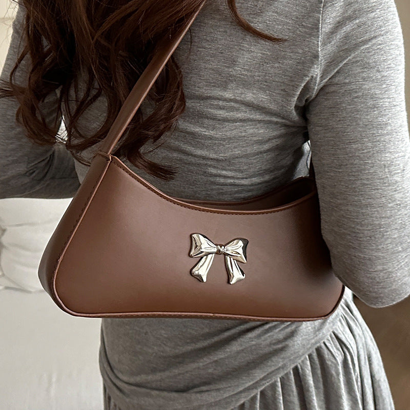 Damen Umhängetasche mit funkelndem Schleifendetail Nord Taschen