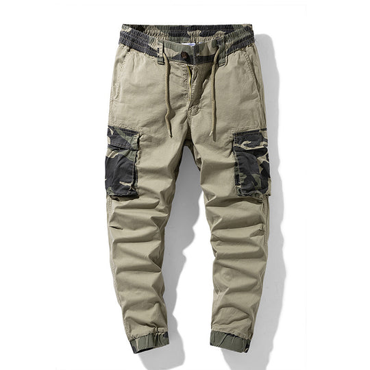 Herren Outdoor‑Cargohose im Joggerstil mit Camouflage‑Kontrast, ergonomischen Knieabnähern und elastischem Komfortbund Nord Taschen