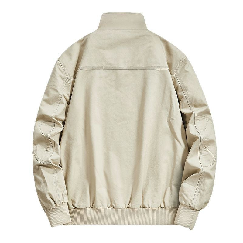 Herren Baumwoll-Canvas-Blouson mit Rippbündchen und Stehkragen Nord Taschen