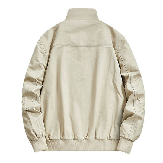 Herren Baumwoll-Canvas-Blouson mit Rippbündchen und Stehkragen Nord Taschen