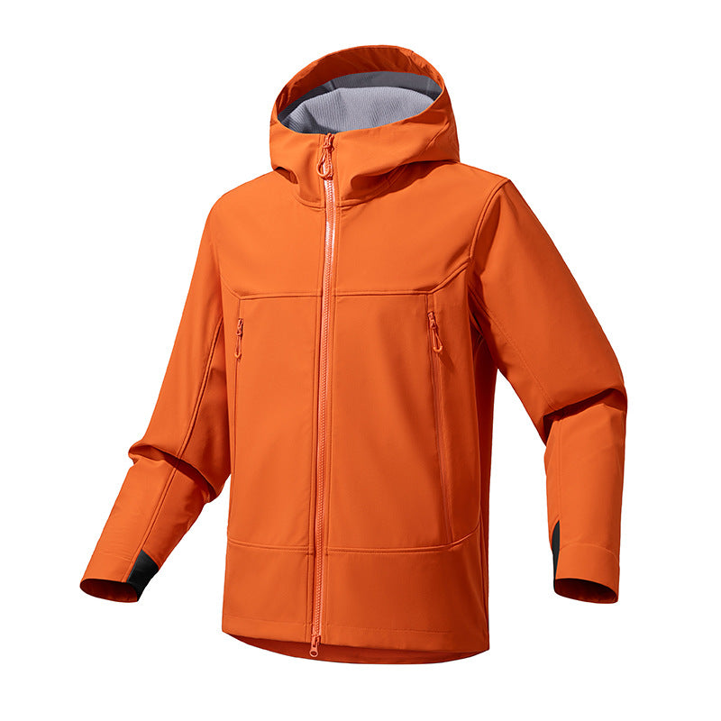 Damen Atmungsaktive Softshell‑Kapuzenjacke mit wasserabweisender Membran und Zwei‑Wege‑Reißverschluss Nord Taschen