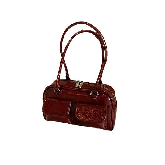 Damenhandtasche mit praktischen aufgesetzten Taschen Nord Taschen