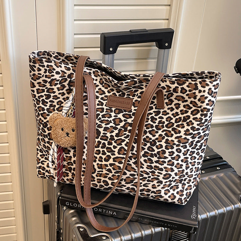 Damen modische Tragetasche mit elegantem Leopardenmuster Nord Taschen
