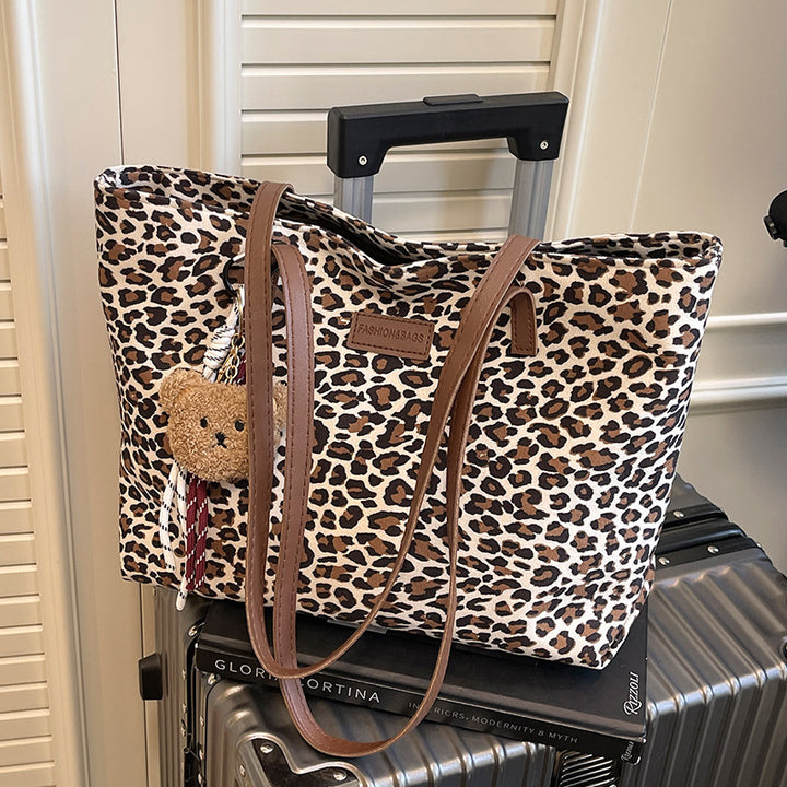 Damen modische Tragetasche mit elegantem Leopardenmuster Nord Taschen
