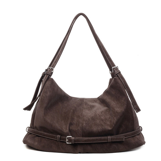 Damen Hobo-Tasche aus weichem Kunstleder mit verstellbarem Schulterriemen Nord Taschen