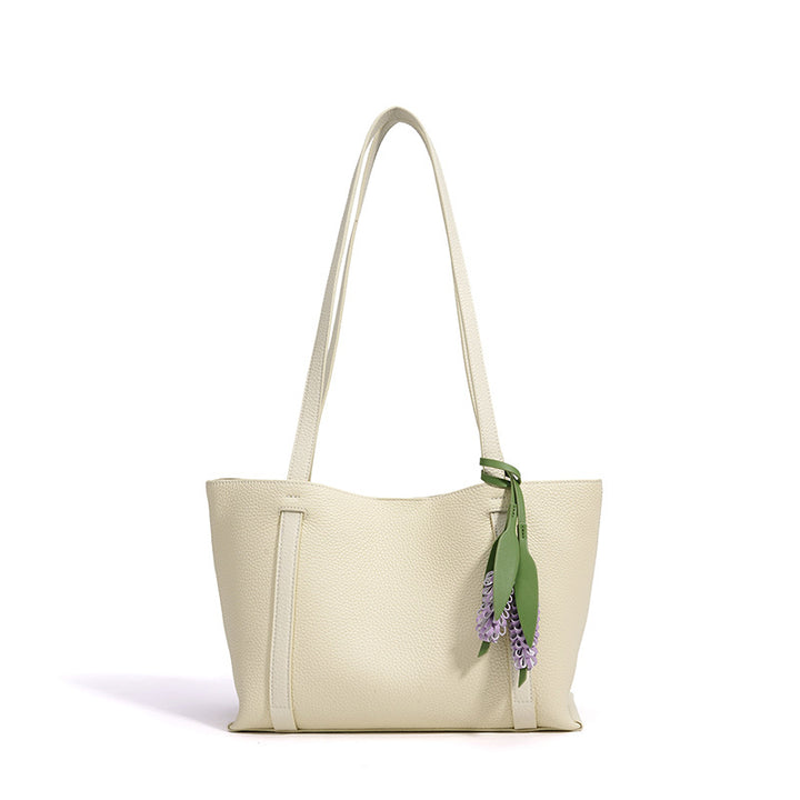 Damen stilvolle Tote-Bag mit floralem Anhänger Nord Taschen
