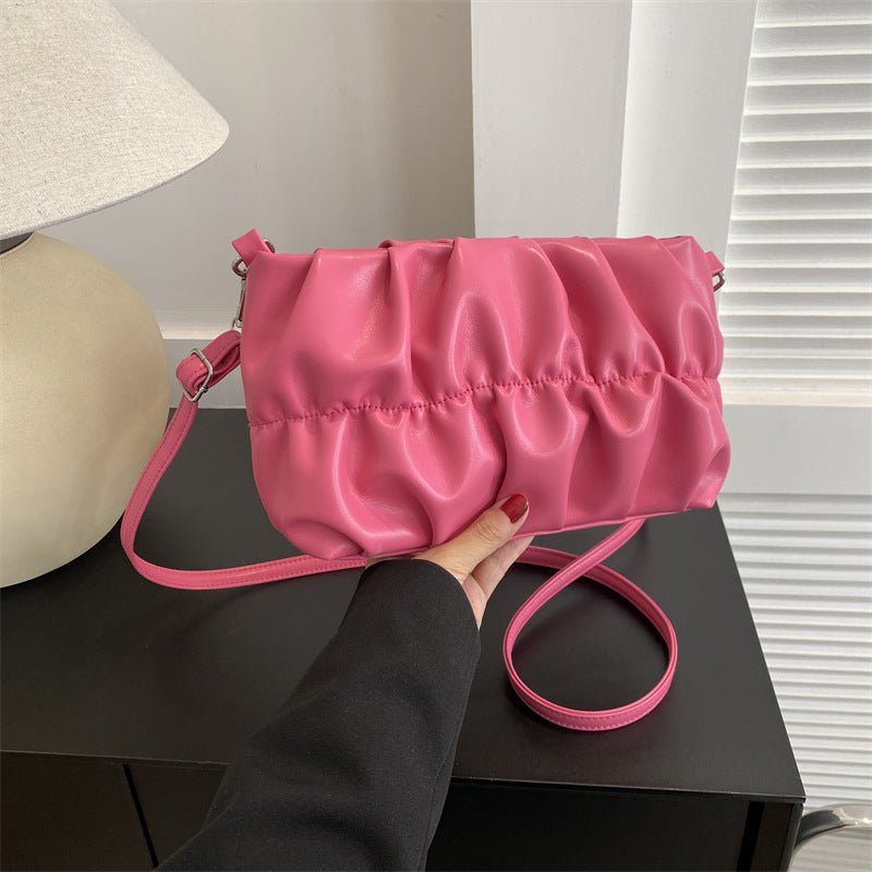 Damen trendige Clutch-Tasche mit Raffungen Nord Taschen
